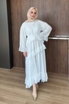 ELBİSEAlina Şifon Elbise 1091 Ekru