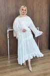 ELBİSEAlina Şifon Elbise 1091 Ekru