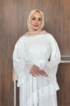 ELBİSEAlina Şifon Elbise 1091 Ekru
