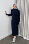 ELBİSEBağlamalı Elbise 1049 Lacivert