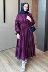 ELBİSEBahar Elbise 1095 Bordo