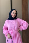 ELBİSEBahar Elbise 1095 Pembe