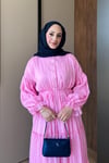 ELBİSEBahar Elbise 1095 Pembe