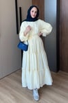 ELBİSEBahar Elbise 1095 Sarı 
