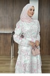 ELBİSEÇiçekli Elbise 1203 Pudra