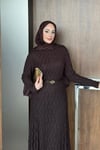 ELBİSEDantelli Elbise 1062 Kahverengi