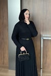 ELBİSEDantelli Elbise 1062 Siyah