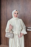 ELBİSEDüğmeli Elbise 1189 Bej 