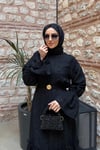 ELBİSEKemerli ELbise 51083 Siyah
