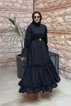 ELBİSEKemerli ELbise 51083 Siyah