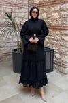 ELBİSEKemerli ELbise 51083 Siyah