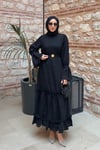 ELBİSEKemerli ELbise 51083 Siyah