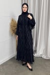 ELBİSELily Şifon Elbise 8235 Siyah
