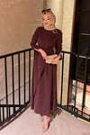 ELBİSELola Elbise 1071 Bordo