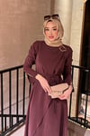 ELBİSELola Elbise 1071 Bordo