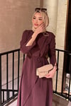 ELBİSELola Elbise 1071 Bordo