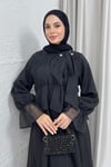 ELBİSELOVE ŞİFON ELBİSE 8268 SİYAH