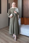 ELBİSEMoi Elbise 1082 Haki