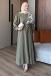 ELBİSEMoi Elbise 1082 Haki