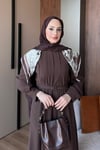ELBİSEMoi Elbise 1082 Kahve