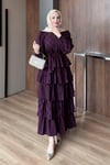 ELBİSEMoi Elbise 1191 Bordo