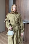 ELBİSEMoi Elbise 1191 Yağ Yeşili