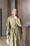 ELBİSEMoi Elbise 1191 Yağ Yeşili
