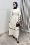 ELBİSENakışlı Elbise 8171 Bej