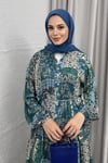 ELBİSENOUN VİSKON ELBİSE 20039 YEŞİL