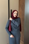 ELBİSEOysho Büzgülü Elbise 1108 Antrasit