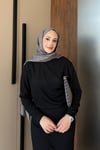 ELBİSEOysho Büzgülü Elbise 1108 Siyah