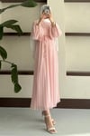 ELBİSEPiliseli Elbise 1001 Pembe