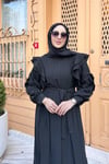ELBİSESeyyar Kemerli Elbise 1073 Siyah 