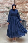 ELBİSEŞifon Elbise 51037 Lacivert