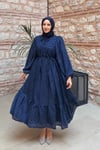 ELBİSEŞifon Elbise 51037 Lacivert
