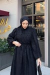 ELBİSEŞifon Elbise 51037 Siyah