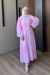 ELBİSESoi Elbise 1096 Mint Pudra