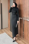 ELBİSETaşlı Elbise 1073 Siyah