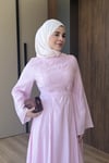 ELBİSETaşlı Elbise 1205 Pudra 