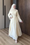 ELBİSETaşlı Elbise 1205 Sarı