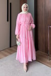 ELBİSEVual Elbise 1193 Pembe