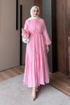 ELBİSEVual Elbise 1193 Pembe