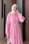 ELBİSEVual Elbise 1193 Pembe