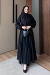 ELBİSEVual Elbise 1193 Siyah