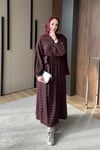 ELBİSEZra Model Elbise 1051 Bordo