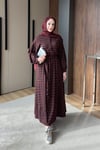 ELBİSEZra Model Elbise 1051 Bordo
