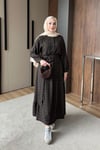 ELBİSEZra Model Elbise 1051 Yeşil
