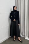 HIRKABüzgü Detaylı Hırka Siyah 24597