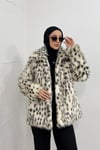 KABAN & MONTLeopar Desenli Kürk 1062 Camel