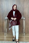 KABAN & MONTYakalı Kaban 11174 Bordo